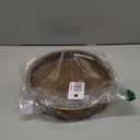 Round Wooden Tray - 12" Decorative Wood Serving Tray - Perfect for Breakfast, Lunch, Dinner, Appetizers, Patio, Ottoman, Coffee Table - Durable Living Room Couch Tray (Natural) - ALPHA Living HOME