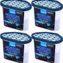 Moisture Absorber Activated Charcoal 10.5 oz/300g | Removes Moisture, Damp, Humidity & Odors | Odor Absorber | Moisture Trap for Bathroom, Closet, Kitchen & Small Spaces | Set of 4