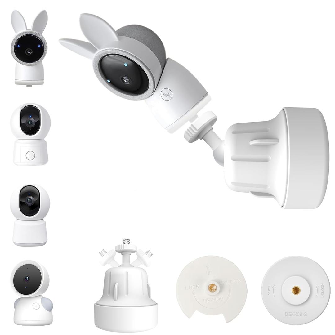 Baby Monitor Mount Stand Compatible with ARENTI 2K Alnanny A4/B2/1M/3QM/ P2Q/ D3 Baby Cameras, Flexible Adjustable Baby Monitor Wall Mount Holder, Perfect View Angle and Easy to Install