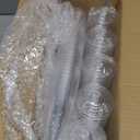 Prestee 100 Pack Clear Plastic Champagne Flutes - 4.5 oz Durable Disposable Champagne Glasses for Parties, Weddings, Toasting and Large Celebrations - Elegant Glasses Stemware for Easy Cleanup