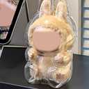 2 x Protective Case for LA-BU-BU Sitting Figure - Crystal Clear Collector Display Box with Anti-Scratch Surface, Compatible with La-bu-bu Sitting Series