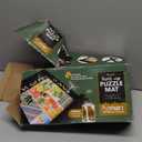 The Original Newverest Jigsaw Puzzle Mat Roll Up, Saver Pad 46” x 26” Portable Keeper Up to 1500 Pieces with Non-Slip Rubber Bottom & Smooth Top + 3 Puzzle Sorting Trays & Travel-Friendly Storage Bag