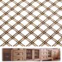 Wesiti Metal Brass Mesh Sheet 24x18 Inch for Cabinet Door Insert Panel
