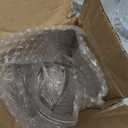 6 Pcs (H:7" W:4") Embossed Flower Vase Pedestal Glass Vase Big Base Thickened Crystal Vintage Vases for Valentines Day Wedding Home Decor Table Centerpiece House Warming Gifts(Clear)