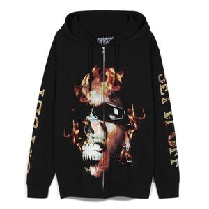 Offset Fire Zip Hoodie Black, M
