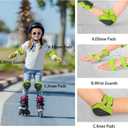 Kids/Youth Knee Pads and Elbow Pads Set with Wrist Guard 3 in 1 Kids Protective Gear Set for 3-14 Years for Skateboarding, Skiing, Cycling, BMX Biking, Running, Scooter