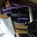PLANETWALK Premium 3 Wheel Rollator Walker for Seniors Ultra Lightweight Foldable Aluminum Mobility Aid with Height Adjustable Handle and 8 Inch Wheels, Brilliant Purple
