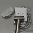 Handheld Bidet Sprayer for Toilet, Adjustable Water Pressure Control Rotary Switch with Bidet Hose, Exclusive Single Nozzle High Pressure Mode for Cleaning Stubborn Stains, Brushed Nickel