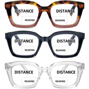 HIYANJN Bifocal Reading Glasses For Women Men Blue Light Computer Readers Clear Top Transition Ladies Eyewear