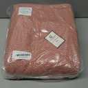 GLAMBURG 100% Soft and Breathable Cotton Thermal Blanket King Red - Perfect for Layering Any Bed for All Season (King (102"x90"))