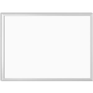U Brands Dry Erase Board White Board, 24"x18", Silver Aluminum Frame, Melamine Surface