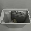 IRIS USA Dog Food Storage Container, Airtight Lid, 2-Cup Scoop, Up to 13 Pounds Pet Food Storage, Versatile Pet Food Bin, Treats, BPA Free, Gray/Dark Gray