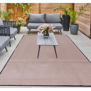 ARSUK Outdoor Patio Rug (6 x 4 ft) - Weatherproof, Indoor and Outdoor Use, Ideal for Garden, Camping, Balcony Carpet, Picnic, Backyard, Lightweight, Foldable, Recycled Plastic