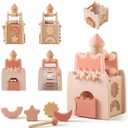 Wooden Montessori Activity Cube for Preschoolers 3-5 Multi-Sensory Learning Toy, Educational and Screen-Free Birthday for Kids