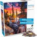 Buffalo Games - Forest Magic Hour - Earthpix - Scenic Landscape - 1000 Piece Jigsaw Puzzle for Adults - Challenging Nature Art Perfect for Game Nights - Finished Size is 26.75 x 19.75