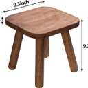 Wooden Step Stool for Adults Step Stool for Toddlers Plant Stool Small Wooden Stool with Four Detachable and Assembled Legs Nicely Balanced (Classic 9.3inch)