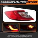 Tail Light Assembly Left Side Compatible with Camry 2025 Rear Brake Lamp Driver 81560-AQ010
