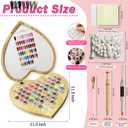 Sponge Pat Pat Gel Polish Pallete Tool Kit, 57 Colors Ombre Nails Gel Paint for Nail Art Gradient Painting Gel Blush Blooming Aura French Manicure, Valentines Day Gifts UV/LED Curing DIY Nail