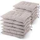 Geetery 12 Pcs Floor Pillows for Classroom Bulk Square Seating Cushions for Floor Chair School Kindergarten Reading Corner, 15.7'' Large Thick Meditation Cushions Yoga Nursery Daycare (Plaid Color)