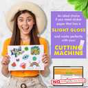 Koala Semi Glossy Sticker Paper for Inkjet & Laser Printer - 100 Sheets 8.5 x 11 Inch Printable Photo Sticker Paper, Work Well with Cutting Machine