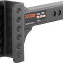 CURT 45911 Replacement Shank for Adjustable Trailer Hitch Ball Mount #45901, Fits 2-Inch Receiver, CARBIDE BLACK POWDER COAT