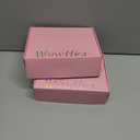 2 x Travel Jewelry Organizer Case with Zipper and Mirrored Charm, Small Portable Jewelry Storage Bag for Rings, Necklaces, Earrings, Travel Pouch, Gift for Teen, Holographic Pink