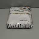 Farmhouse Black Shower Curtain,Bowknot,Cotton Woven and Cotton Blend Fabric,Pleated Black Stripe,Country Style,72x72 in