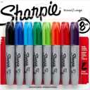 Sharpie Chisel Tip Assorted Colored Markers 8 Count - 2 Pack