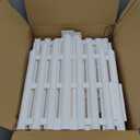 Garden Edging Border No-Dig 13FT White 14.6 Inch Tall Landscape Edging with 14pcs Stakes for Decorate The Garden