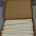Treela 36 Pieces Flameless Taper Candles Flickering Faux LED Battery Operated Electric Fake Candles for Christmas Halloween Birthday Wedding Party(Ivory White,0.8x11 Inches,Smooth)