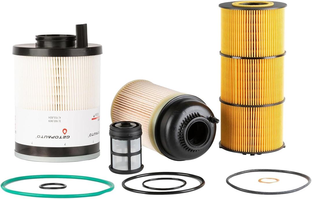 Filter Service Kit Compatible With Detroit DD13 DD15 DD16 Oil FWS Fuel Filter Kit Replaces P551005 FS20083 PF9908
