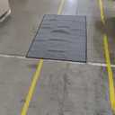 Area Rug with Non Slip Rubber Backing, Washable Soft Floor Carpet for Living Room, Kitchen, Entryway Indoor, Bedroom, Laundry, Low Pile Area Rugs, Solid Color with Pointillism Style, 3 * 5 ft Grey