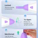 Travel Pill Organizer, 7 Compartments Portable Pill Box with Moisture-Proof Desiccant & Portable Handle, Small Pill Case for Daily Vitamins, Medicine