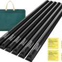 8.5 Ft Pool Water Bags, Upgraded 0.8mm Thicker Winter Water Tube (Double Layer 1.6mm), Pool Cover Weights for Pool Covers, 6 Pack, Black