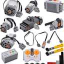 32PCS Power Function Motor Set Compatible with Technic-Parts L Brand AA/AAA-Battery-Box Remote-Control Adjustable Speed Motor Parts
