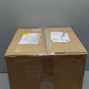 JONATHAN Y 22" Dark Brown/Brass Gold Bohemian Rustic LED Table Lamp for Bedroom, Natural Rattan Shade, Farmhouse Coastal Nightstand Lamp for Living Room, LED Bulbs Included (JYL4040C)