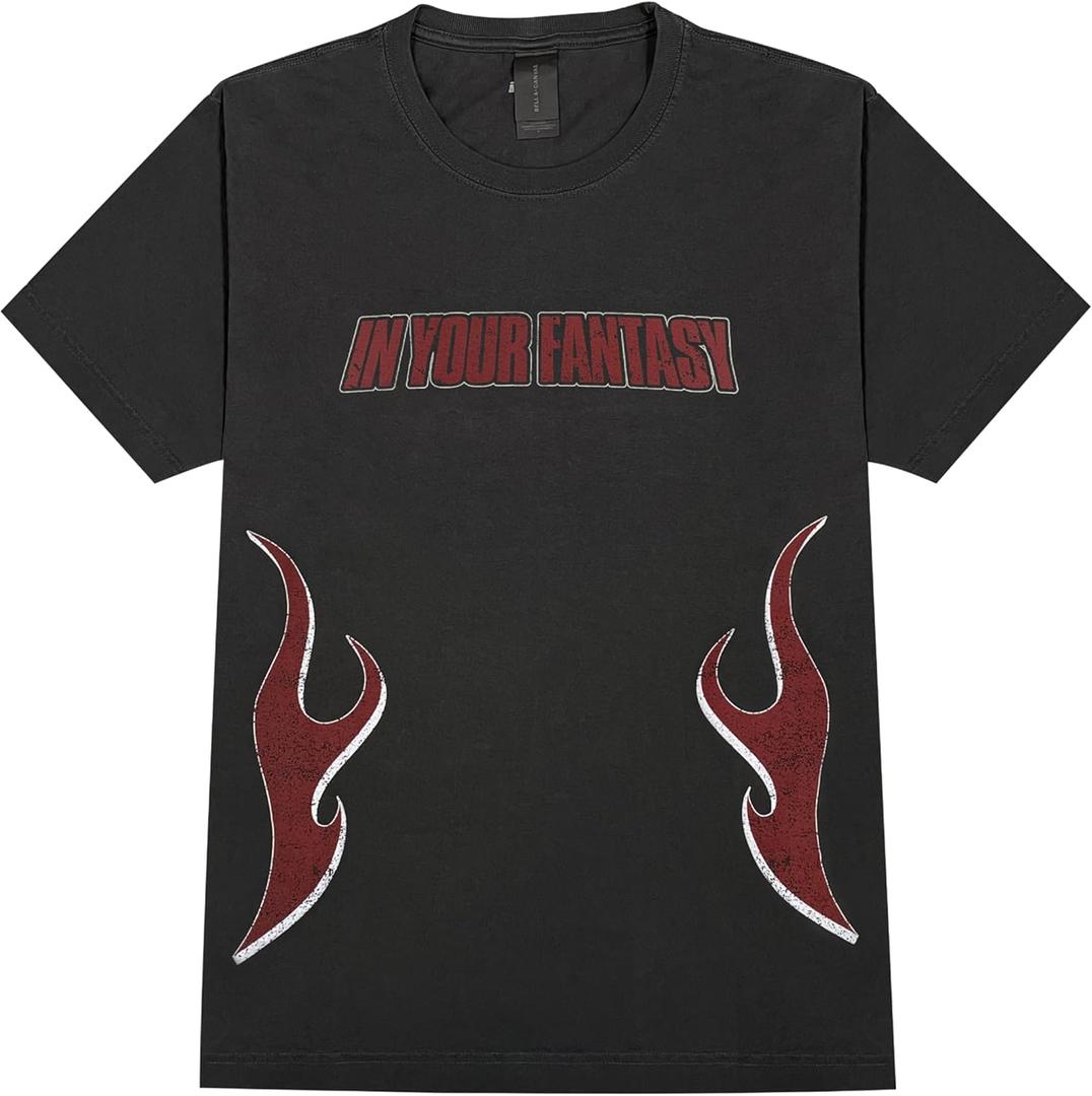ATEEZ Official Tour Merch Flame T-Shirt (Large, Black)