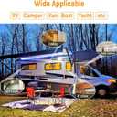 Spring-Type 12 Volt Recessed Lights for RV Boat Trailer Camper-Warm Light 2800K 3W 270 Lumens, Low Voltage Downlights Dimmable, Pack of 6