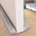 VISEMAN 36 Inch Under Door Stopper-Door Noise Blocker, Double Sided Door Stopper, Machine-Washable (Gray)