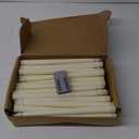 Funtery 48 Pcs Flameless LED Taper Candles 11 Inch Battery Operated Candles Bulk LED Candlesticks Fake Candle Flickering Flames for Christmas Church Wedding Party (Ivory, Classic)