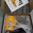 Electric Cordless Leaf Blower for DeWALT 20V Battery, 580,000 RPM Brushless Turbo Jet Blower with 3 Nozzles, Handheld Blower for Patio, Garden, Yard, Leaves, Dust, Garage & Snow Cleaning (Not Battery)