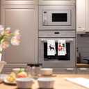 Christmas Black Lab Decor - Labrador Retriever Gifts Waffle Decorative Kitchen Towels, Christmas Black Lab Dish Towels, Labrador Gifts Hand Tea Towel, 16x24 Inches Set of 2