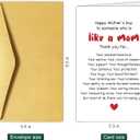 10 x Funny Mother's Day Card for Stepmom Aunt Godmother, Mother's Day Card Gift for Special Like a Mom, Bonus Mom Mothers Day Card, Mothers Day Gift for Her, Like a Mom Thank You Card