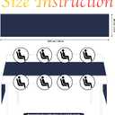 12 Pack Navy Blue Table Runner 10ft Romantic Chiffon Table Runner for Wedding Baby Shower and Birthday Party Cake Table Decorations(120 x 12 in)