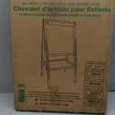 JOYOOSS Art Easel for Kids Ages 4-8 Easels for Toddlers,Toddler Art Kids Easel Adjustable Wooden Magnetic Whiteboard Chalkboard for Kid Dry Erase Board Easel for Toddlers 3-4 Years Dual-Sided Drawing (Red)