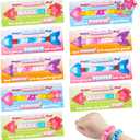 JOYIN 28 Packs Valentine's Day Gift Cards with Pop Fidget Bracelet, Pop Bubble Fidget Toy, Bracelet Wristband Stress Relief Finger Press Toy for Kids Valentine's Classroom Exchange Prizes Party Favors