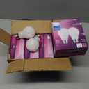 Philips LED 538322 LED Dimmable A19 Soft White Light Bulb with Warm Glow Effect: 800-Lumen, 2700-2200-Kelvin, 9.5-Watt, E26 Base, Frosted, 8-Pack