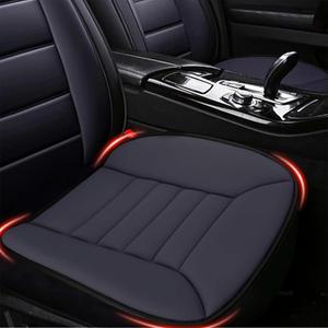 MYFAMIREA Car Seat Cushion Pad 1.2" Thick Comfort Seat Protector for Car Driver Seat Office Chair Home Use Memory Foam Seat Cushion with Non Slip Bottom, 20'' x 18.5'', Dark Gray