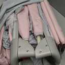 SIMPLGIRL 5-in-1 Pink Baby Bassinet Bedside Crib, Pack n Play Long Next to Parents Bed Crib, Foldable Playard, Playpen Travel Bed Nursery Center for Girl Infant Newborn