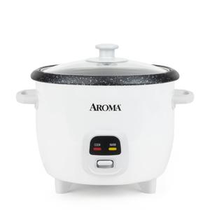 AROMA 6-Cup (Cooked) / 1.5Qt. Bonded Granite Rice & Grain Cooker, ARC-863NG